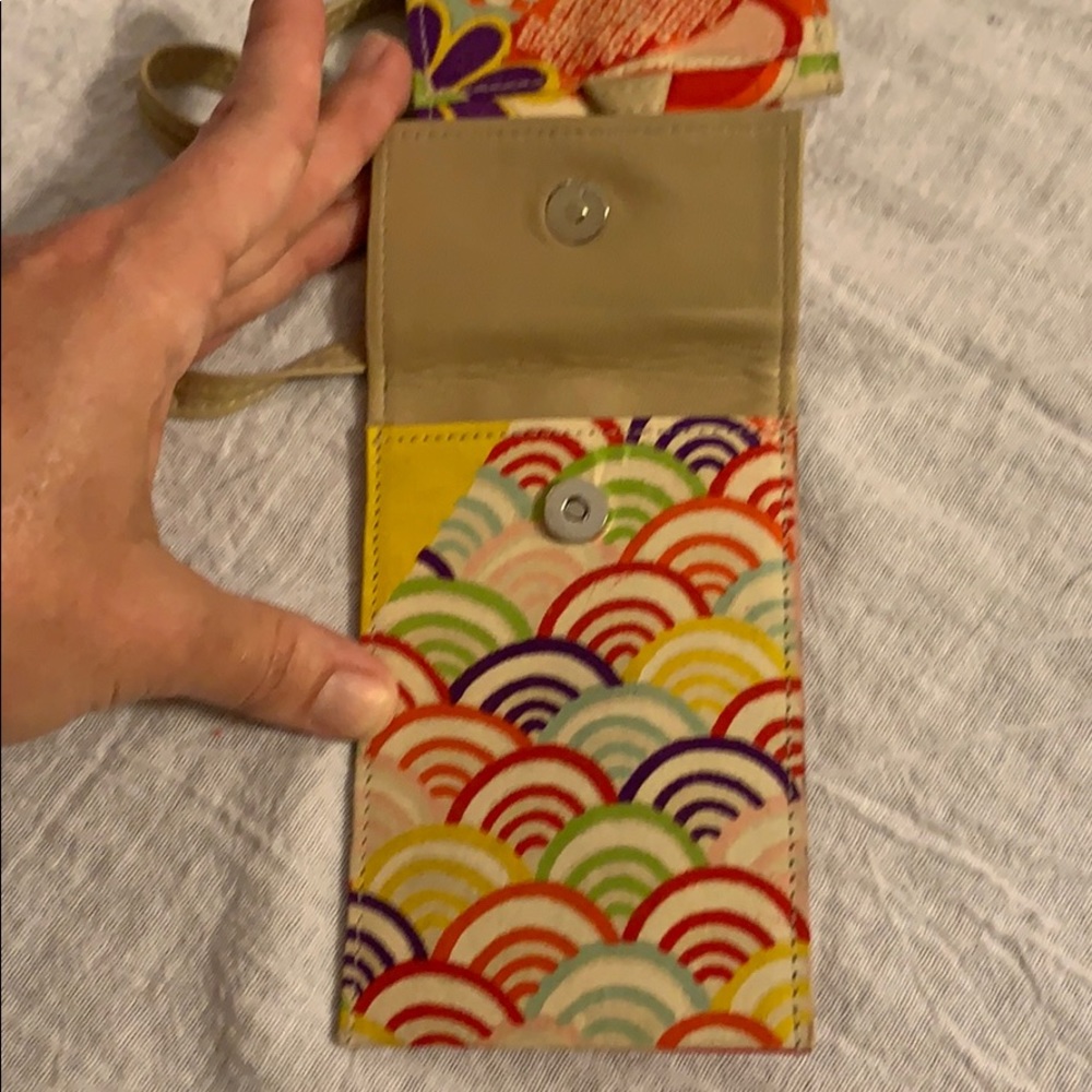 NWT Sai So Floral Kimono-Print Double Wristlet! - Picture 5 of 6